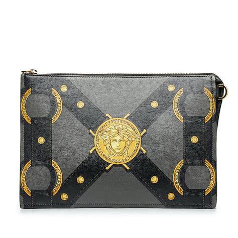 versace medusa bed cover|versace medusa clutch bag.